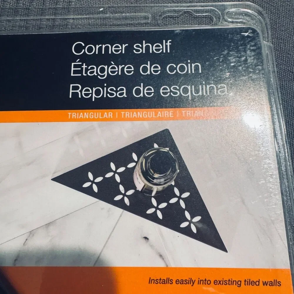 Schluter Systems Triangular Corner Shelf Matte Black Shelf-E SES1D3MGS Set of 2